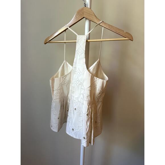 Tibi Embroidered Ivory Top, Size 2 (New with Tags) - Picture 4 of 6